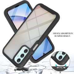 Husa pentru Samsung Galaxy A24 / A25 5G + Folie - Techsuit Defense360 Pro - Negru Negru