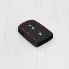Husa pentru cheie Toyota Prius C, Prius V, RAV4, Tundra, 4Runner - Techsuit Car Key Case (2032.01) - Negru Negru