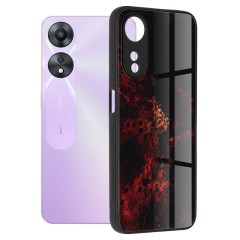 Husa pentru Oppo  A58 5G / A78 5G - Techsuit Glaze Series - Rosu