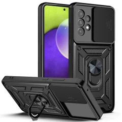 Husa pentru Samsung Galaxy A52 4G / A52 5G / A52s 5G - Techsuit CamShield Series - Negru Negru
