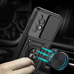 Husa pentru Samsung Galaxy A52 4G / A52 5G / A52s 5G - Techsuit CamShield Series - Negru Negru