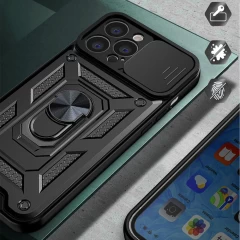 Husa pentru iPhone 14 - Techsuit CamShield Series - Negru Negru