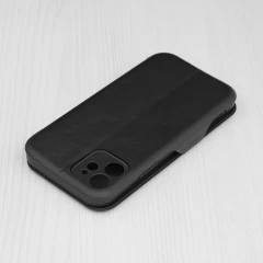 Husa pentru iPhone 12 Techsuit Safe Wallet Plus, Black - Negru Negru