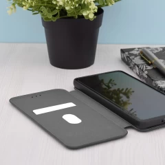 Husa pentru iPhone 12 Techsuit Safe Wallet Plus, Black - Negru Negru