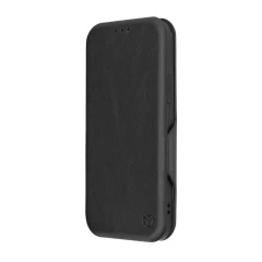 Husa pentru iPhone 12 Techsuit Safe Wallet Plus, Black - Negru Negru