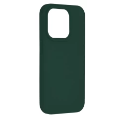 Husa pentru iPhone 15 Pro - Techsuit Soft Edge Silicone - Dark Green Verde