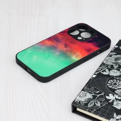 Husa pentru iPhone 15 Pro Max - Techsuit Glaze Series - Fiery Ocean Turcoaz