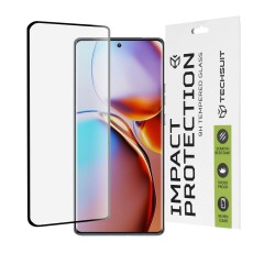 Folie pentru Motorola Edge 40 Pro - Techsuit 111D Full Cover / Full Glue Glass / 3D Curved Screen - Black