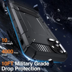 Husa pentru iPhone 11 - Techsuit Hybrid Armor Kickstand - Black Negru