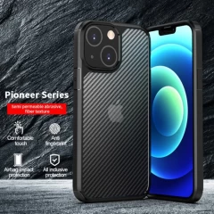 Husa pentru iPhone 15 - Techsuit Carbon Fuse - Black Negru