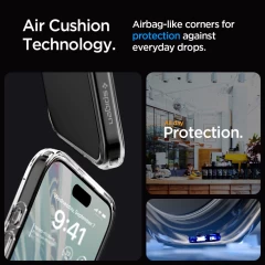 Husa pentru iPhone 15 Pro Max - Spigen Ultra Hybrid - Frost Clear transparenta
