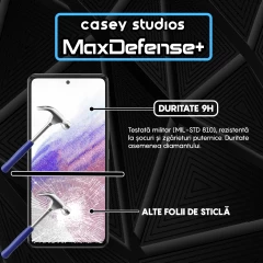 Folie Sticla CASEY STUDIOS pentru Samsung Galaxy A53 5G, Full Glue, Duritate Militara, Ultra HD, Protectie Profesionala Ecran 3D, Anti Zgarieturi, Anti Socuri, Margini Negre Negru