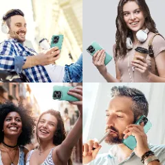 Husa iPhone 13 Pro Casey Studios Premium Soft Silicone - Turqoise Turqoise
