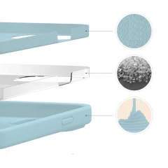Husa iPhone 13 Pro Casey Studios Premium Soft Silicone - Baby Blue Baby Blue