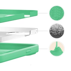 Husa iPhone 13 Pro Casey Studios Premium Soft Silicone - Emerald Emerald