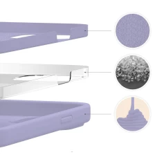 Husa iPhone 13 Pro Casey Studios Premium Soft Silicone - Light Lilac Light Lilac