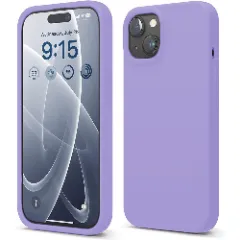 Husa iPhone 15 Casey Studios Premium Soft Silicone Light Lilac