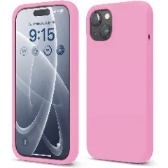 Husa iPhone 15 Casey Studios Premium Soft Silicone Roz 