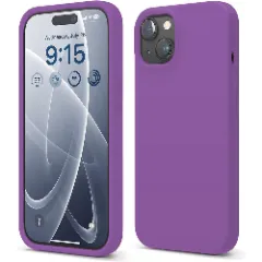Husa iPhone 15 Plus Casey Studios Premium Soft Silicone Light Purple 
