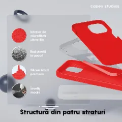 Husa iPhone 15 Plus Casey Studios Premium Soft Silicone