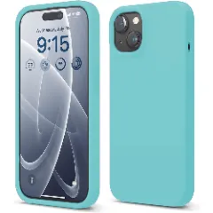 Husa iPhone 15 Plus Casey Studios Premium Soft Silicone Turcoaz 