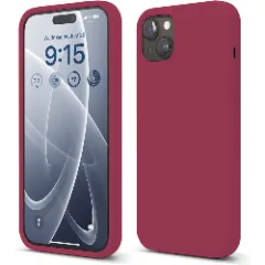 Husa iPhone 15 Plus Casey Studios Premium Soft Silicone Burgundy 