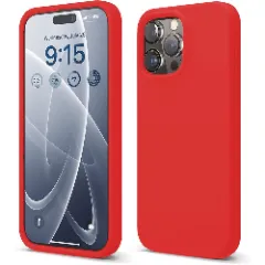 Husa iPhone 15 Pro Max Casey Studios Premium Soft Silicone Rosu 