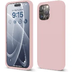 Husa iPhone 15 Pro Max Casey Studios Premium Soft Silicone Pink Sand 