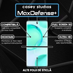 Folie Sticla CASEY STUDIOS compatibila cu Honor 50 / Huawei nova 9, Full Glue, Duritate Militara, Ultra HD, Anti Zgarieturi, Anti Amprente, Anti Socuri, Margini Negre Negru