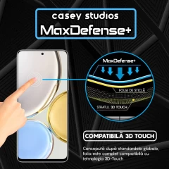 Folie Sticla CASEY STUDIOS compatibila cu Honor Magic 4 Lite 5G, Full Glue, Duritate Militara, Ultra HD, Anti Zgarieturi, Anti Amprente, Anti Socuri, Margini Negre Negru