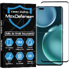 Folie Sticla CASEY STUDIOS compatibila cu Honor Magic 4 Pro, Full Glue, Duritate Militara, Ultra HD, Anti Zgarieturi, Anti Amprente, Anti Socuri, Margini Negre Negru