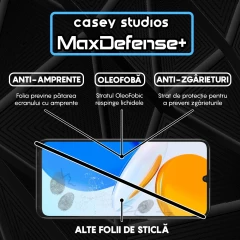 Folie Sticla CASEY STUDIOS compatibila cu Honor X7, Full Glue, Duritate Militara, Ultra HD, Anti Zgarieturi, Anti Amprente, Anti Socuri, Margini Negre Negru