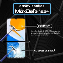 Folie Sticla CASEY STUDIOS compatibila cu Honor X7, Full Glue, Duritate Militara, Ultra HD, Anti Zgarieturi, Anti Amprente, Anti Socuri, Margini Negre Negru