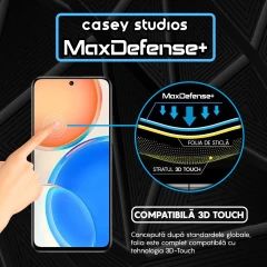 Folie Sticla CASEY STUDIOS compatibila cu Honor X8 4G / X8a, Full Glue, Duritate Militara, Ultra HD, Anti Zgarieturi, Anti Amprente, Anti Socuri, Margini Negre Negru