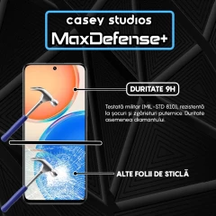 Folie Sticla CASEY STUDIOS compatibila cu Honor X8 4G / X8a, Full Glue, Duritate Militara, Ultra HD, Anti Zgarieturi, Anti Amprente, Anti Socuri, Margini Negre Negru