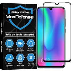 Folie Sticla CASEY STUDIOS compatibila cu Huawei Honor 10 Lite / Honor 20 Lite / P Smart 2019 / P Smart Plus 2019, Full Glue, Duritate Militara, Ultra HD, Anti Zgarieturi, Anti Amprente, Anti Socuri, Margini Negre