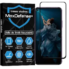 Folie Sticla CASEY STUDIOS compatibila cu Huawei Honor 20 / Honor 20 Pro / Mate 30 Lite / Nova 5T, Full Glue, Duritate Militara, Ultra HD, Anti Zgarieturi, Anti Amprente, Anti Socuri, Margini Negre Negru