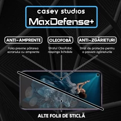 Folie Sticla CASEY STUDIOS compatibila cu Huawei Honor 20 / Honor 20 Pro / Mate 30 Lite / Nova 5T, Full Glue, Duritate Militara, Ultra HD, Anti Zgarieturi, Anti Amprente, Anti Socuri, Margini Negre Negru