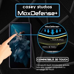 Folie Sticla CASEY STUDIOS compatibila cu Huawei Honor 20 / Honor 20 Pro / Mate 30 Lite / Nova 5T, Full Glue, Duritate Militara, Ultra HD, Anti Zgarieturi, Anti Amprente, Anti Socuri, Margini Negre Negru