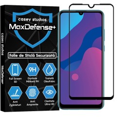 Folie Sticla CASEY STUDIOS compatibila cu Huawei Honor 9A / Huawei Y6p, Full Glue, Duritate Militara, Ultra HD, Anti Zgarieturi, Anti Amprente, Anti Socuri, Margini Negre