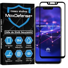 Folie Sticla CASEY STUDIOS compatibila cu Huawei Mate 20 Lite / Nova 3 / Nova 3i / P Smart Plus, Full Glue, Duritate Militara, Ultra HD, Anti Zgarieturi, Anti Amprente, Anti Socuri, Margini Negre
