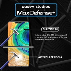 Folie Sticla CASEY STUDIOS compatibila cu Huawei Mate 30 Pro / Mate 30 Pro 5G, Full Glue, Duritate Militara, Ultra HD, Anti Zgarieturi, Anti Amprente, Anti Socuri, Margini Negre Negru