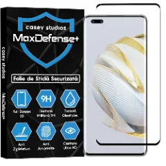 Folie Sticla CASEY STUDIOS compatibila cu Huawei nova 10 Pro, Full Glue, Duritate Militara, Ultra HD, Anti Zgarieturi, Anti Amprente, Anti Socuri, Margini Negre Negru