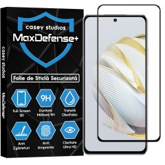 Folie Sticla CASEY STUDIOS compatibila cu Huawei nova 10 SE, Full Glue, Duritate Militara, Ultra HD, Anti Zgarieturi, Anti Amprente, Anti Socuri, Margini Negre