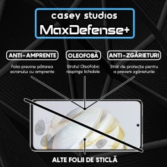 Folie Sticla CASEY STUDIOS compatibila cu Huawei nova 10, Full Glue, Duritate Militara, Ultra HD, Anti Zgarieturi, Anti Amprente, Anti Socuri, Margini Negre Negru