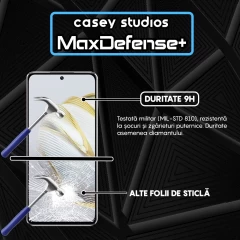 Folie Sticla CASEY STUDIOS compatibila cu Huawei nova 10, Full Glue, Duritate Militara, Ultra HD, Anti Zgarieturi, Anti Amprente, Anti Socuri, Margini Negre Negru