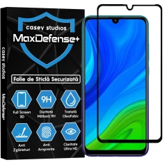 Folie Sticla CASEY STUDIOS compatibila cu Huawei P Smart 2020, Full Glue, Duritate Militara, Ultra HD, Anti Zgarieturi, Anti Amprente, Anti Socuri, Margini Negre Negru