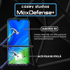 Folie Sticla CASEY STUDIOS compatibila cu Huawei P Smart 2020, Full Glue, Duritate Militara, Ultra HD, Anti Zgarieturi, Anti Amprente, Anti Socuri, Margini Negre Negru