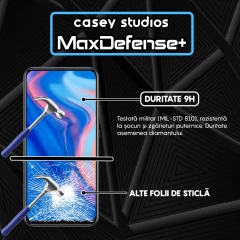 Folie Sticla CASEY STUDIOS compatibila cu Huawei P Smart Z / Y9 Prime 2019, Full Glue, Duritate Militara, Ultra HD, Anti Zgarieturi, Anti Amprente, Anti Socuri, Margini Negre Negru