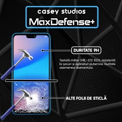 Folie Sticla CASEY STUDIOS compatibila cu Huawei P20 lite, Full Glue, Duritate Militara, Ultra HD, Anti Zgarieturi, Anti Amprente, Anti Socuri, Margini Negre Negru